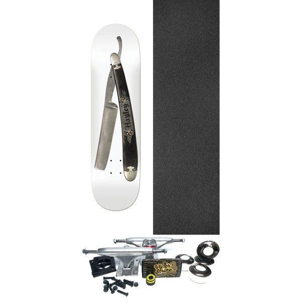 Real Skateboards Hayley Wilson Clean Cut White Skateboard Deck - 8.38" x 32.2" - Complete Skateboard Bundle